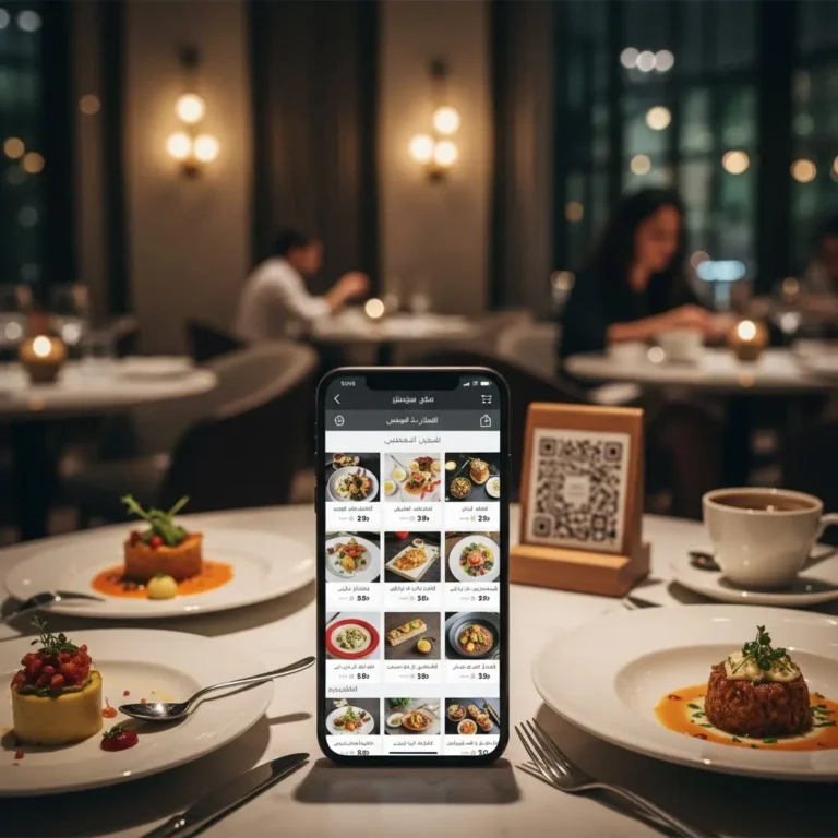 تصميم منيو مطعم قابل للتعديل