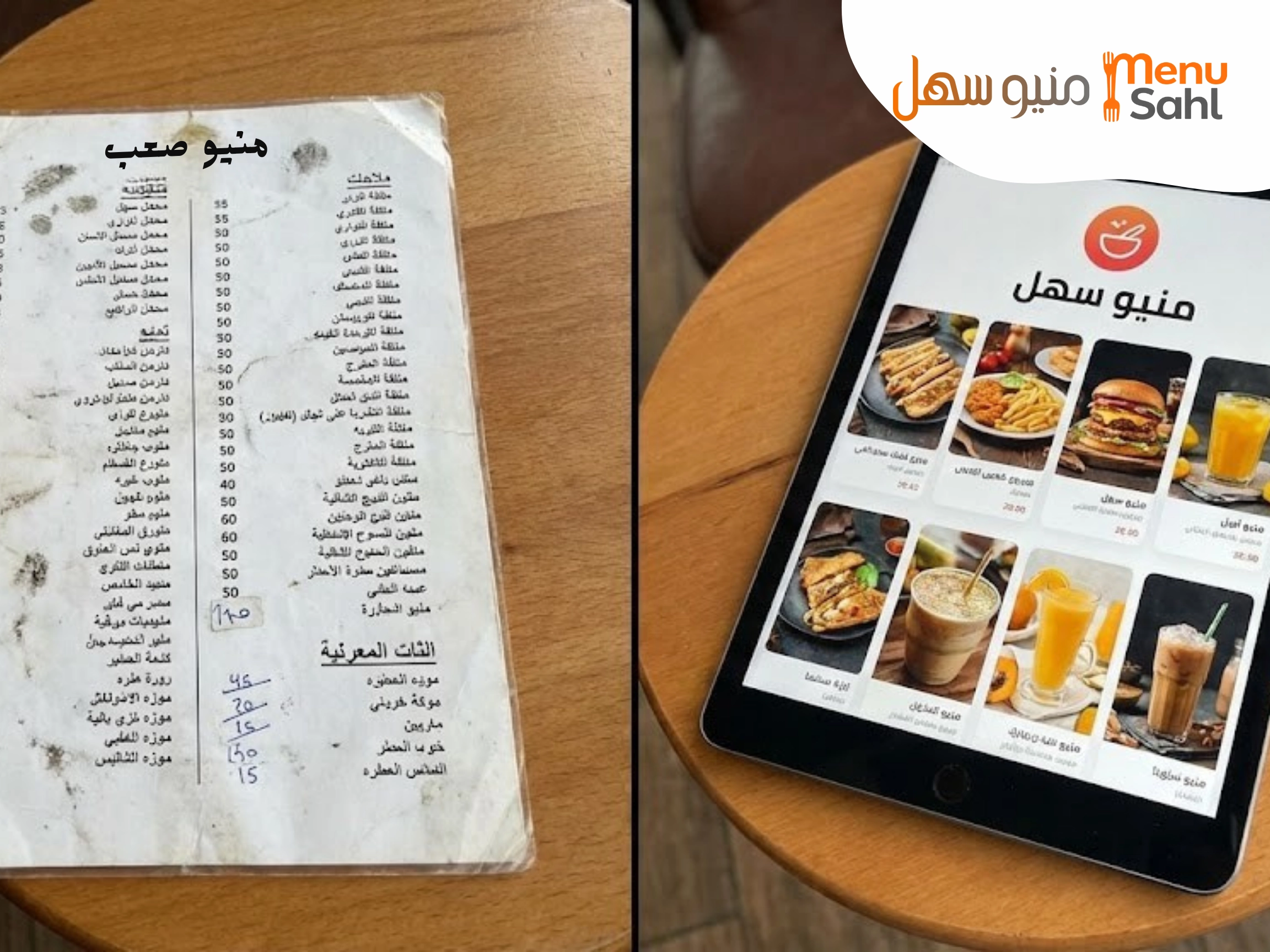 تصميم منيو كافية قابل للتعديل احترافي