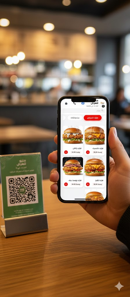 طريقة عمل منيو الكتروني