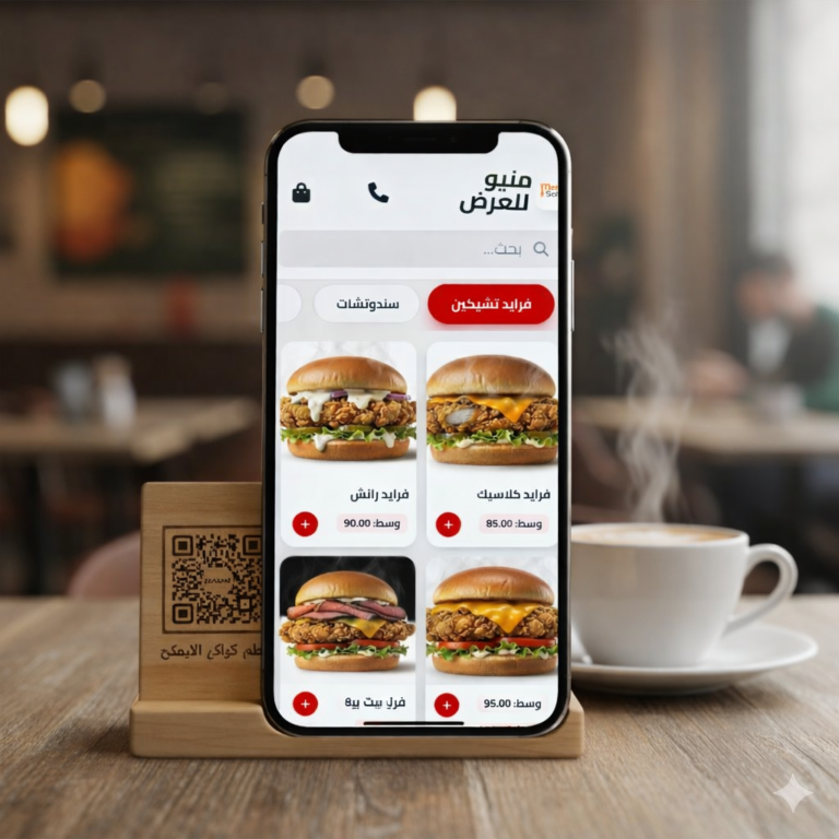 كيفية عمل منيو الكتروني في مصر